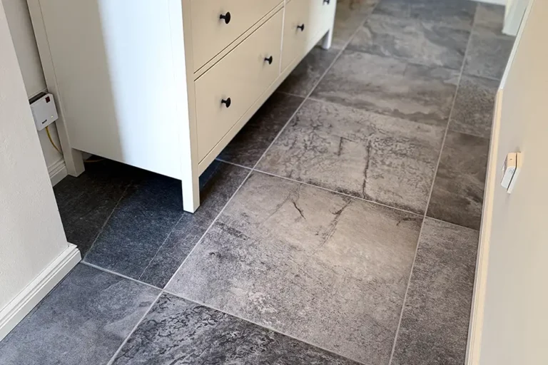 Bodenfliesen Natursteinoptik Wohnbereich Neubau Rotenburg-Wümme